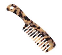 DECORNIJIA Vintage Marble Pattern Wide Tooth Hair Comb for Detangling Thick Curly Wavy Hair Heat-resistant Hairdressing Tool for Men Women Salon and Home Use