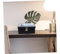 DECORNIJIA Vintage Storage Box Large Retro Locking Jewelry Organiser Code Organizer Portable Style Stylish Key Data Lockable Shape Suggestion Boxes Tin Storage Containers with Lids Tinplate