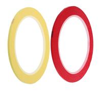 DECORNIJIA Violin and Cello Fingerboard Guide Tape 2 Rolls 3mm Red and Yellow Violin Practicing Stickers Finger Position Marker for Beginner String Instrument Accessories