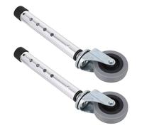 DECORNIJIA Walker Wheels Replacement, 1 Pair Swivel Caster Feet for Senior Rollator Accessories, Sturdy Aluminum Alloy Repair Parts for Elderly Walkers
