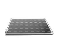 DECORNIJIA Wall Mount Guitar Pick Case Acrylic Display Box Holds to 40 Picks with Independent Grids Compact Portability for Musicians and Guitarists