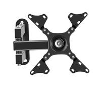 DECORNIJIA Wall Mount Tv Bracket for Screens Retractable Rotatable Monitor Holder with Heavy Duty Construction Easy Installation Space Saving Design for Living