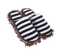 DECORNIJIA Washable Reusable Mop Slippers for Floor Cleaning Practical Household Sweeping Shoes with Thick Chenille Sole Silent Non-slip Design for Men and Women Convenient Cleaning Footwear