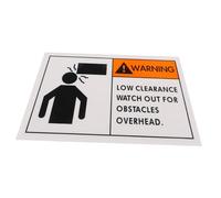 DECORNIJIA Watch Your Head Safety Sign Sticker with Secure Adhesive Warning Label for Workplace and Public Areas High Visibility Caution Sticker to Prevent Head Injuries