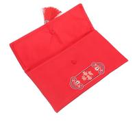 DECORNIJIA Wedding Money Envelope Cloth Red Packet Large Size Chinese Wedding Red Envelope Creative Brocade Fabric Bridal Money Bag