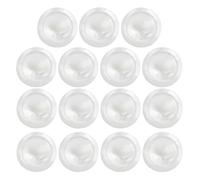 DECORNIJIA White Shell Trumpet Valve Button Set Small Finger Valve Caps Accessories 15pcs Compatible with Most Trumpet Models for Brass Instrument Repair and Maintenance
