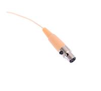 DECORNIJIA Wired Headset Microphone Beige Vocal Condenser Mic with Xlr for Singing Teaching Voice Amplifier Speaker Mic Steerable Radio Pole Lightweight Headworn Design for Performing Arts