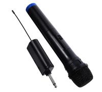 DECORNIJIA Wireless Handheld Singing Microphone with Stable Signal and Super Long-distance Reception, Plastic Material, Black Colour, Suitable for Dance Events and Home Karaoke Use