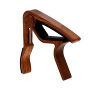 DECORNIJIA Wood Grain Aluminium Alloy Guitar Capo with Professional Tuner for Acoustic Electric Classical Guitar and Ukulele Mechanical Design for Beginners and Experienced Players