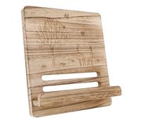 DECORNIJIA Wood Music Stand Portable Desktop Book Holder Wooden Sheet Music Stand for Home Office Kitchen and Tablets Vintage Natural Wood Color