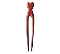 DECORNIJIA Wooden Hair Fork U Shaped Hairpin Lightweight French Hair Stick for Women for Everyday Updos Parties and Special Occasions