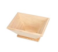 DECORNIJIA Wooden Rice Dumpling Mold Medium Square DIY Kitchen Tool with Stable Base for Efficient Making Family Cooking Accessory