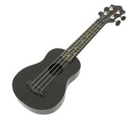 DECORNIJIA Wooden Soprano Ukulele for Beginners Classic Acoustic Four-string Guitar Black Finish Fixed Intonation Suitable for Adults Learning Music