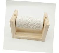 DECORNIJIA Wooden Spool Rack for Embroidery Beaded Thread Wool Holder Tool Stand with Rotating Horizontal Frame Sewing Accessories Organizer for DIY Craft and Crochet Enthusiasts