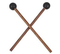 DECORNIJIA Wooden Tongue Drum Mallets with Rubber Tips for Xylophone Marimba and Hand Percussion Instruments - Smooth Surface Safe Drumsticks for Meditation Yoga Healing Music Practice