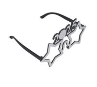 DECORNIJIA Year Glasses Silver Material Photo Prop Eyewear for Party Decorations and Celebration Accessories for Adults and Youth