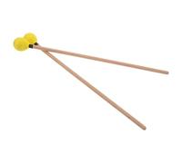 DECORNIJIA Yellow Wooden Mallets with Woolen Yarn for Marimba Glockenspiel Intermediate Level Ready for Percussion Artists in Practice or Small Performance