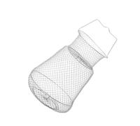 DECORNIJIA Zinc Plated Iron Wire Fishing Net with Mesh Hole Foldable Design Lightweight Outdoor Indoor Crab Lobster Trap Cage for Lake River Sea Fishing