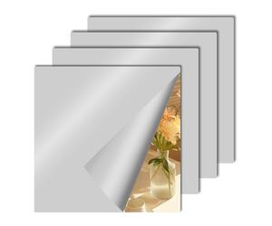 Decoroom Mirror Stickers 20x20cm/4pcs Self Adhesive,Acrylic 2mm