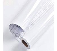Decoroom Self Adhesive Wallpaper White Glossy/Glitter 40X300CM Sticky Back Plastic Peel and Stick Wallpaper Upgrade Vinyl Film Roll Covering Countertops Kitchen Wardrobe Removable Furniture Sticker