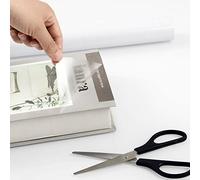 Decoroom Sticky Back Plastic Clear Book Cover 30X150cm Self Adhesive Clear Vinyl Wrap Peel and Stick Wallpaper Waterproof Transparent A4 Protector School Book Exercise Notebook Craft Film Roll DIY