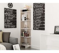 Decorotika Alice Corner Bookcase White & Cordoba