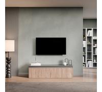 Decorotika Amsterdam Moduler Modern Tv Unit Wall Mount Customizable Layout Black Alina