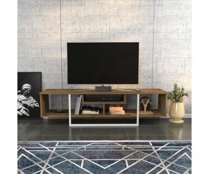 Decorotika Astona Tv Stand Tv Unit For Tvs Up To 65 Inch Oak And White