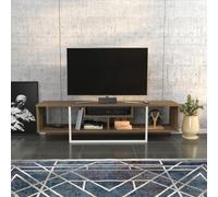 Decorotika Astona Tv Stand Tv Unit For Tvs Up To 65 Inch Walnut And White