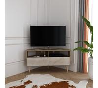 Decorotika Aura Tv Unit Walnut Travertine