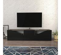 Decorotika Carson Tv Stand Tv Unit For Tv's Up To 72 Inch Wenge Anthracite