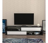 Decorotika Cortez Tv Stand Tv Unit For Tv's Up To 72 Inch Anthracite And White