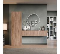 Decorotika Isernia Moduler Modern Tv Unit Wall Mount Customizable Layout Black Alina