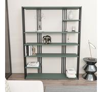 Decorotika Jeni Bookcase Shelving Unit Green & Black