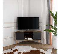 Decorotika Lesson 120 cm Corner TV Unit for TVs up to 51" in Dark Brown Decorotika Dark Brown