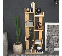 Decorotika Lusia 4-Tier Bookcase Shelving Unit Sapphire Oak