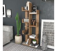 Decorotika Lusia 4-Tier Bookcase Shelving Unit Walnut