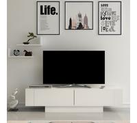 Decorotika Matera Tv Stand For Tvs Up To 60" With 2 Wall Shelves