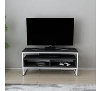 Decorotika Merrion Tv Stand Tv Unit For Tv's Up To 50 Inch White And Anthracite
