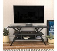 Decorotika Minerva Tv Stand Tv Unit For Tv's Up To 55 Inch Black And Anthracite