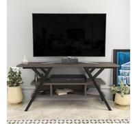 Decorotika Minerva Tv Stand Tv Unit For Tv's Up To 55 Inch Black Wenge