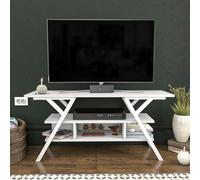 Decorotika Minerva Tv Stand Tv Unit For Tv's Up To 55 Inch White