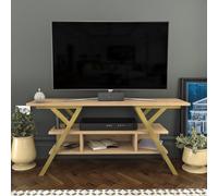 Decorotika Minerva TV Unit for TV's up to 55 inch in Light Oak Decorotika Light Oak