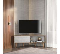 Decorotika Mora Corner TV Unit in Brown Decorotika Brown