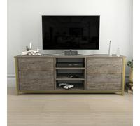 Decorotika Otis Modern Tv Stand TV Cabinet for TV's up to 63" - Gold Wenge