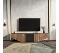 Decorotika Pearl Tv Stand Tv Unit For Tvs Up To 71 Inch Black And Alina