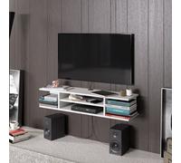 Decorotika Pivot Floating Tv Stand Tv Unit For Tvs Up To 50 Inches White