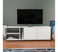Decorotika Primrose Tv Stand Tv Unit For Tv's Up To 72 Inch Black And White