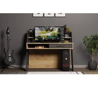 Decorotika Soho Computer Desk Oak Anthracite