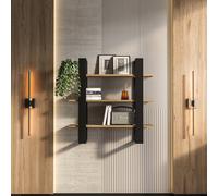 Decorotika Suno Modern Wall Shelf Oud Black
